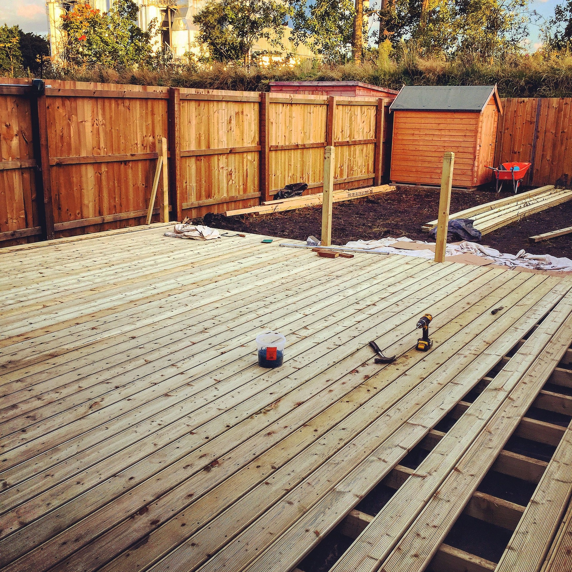 Decking installation